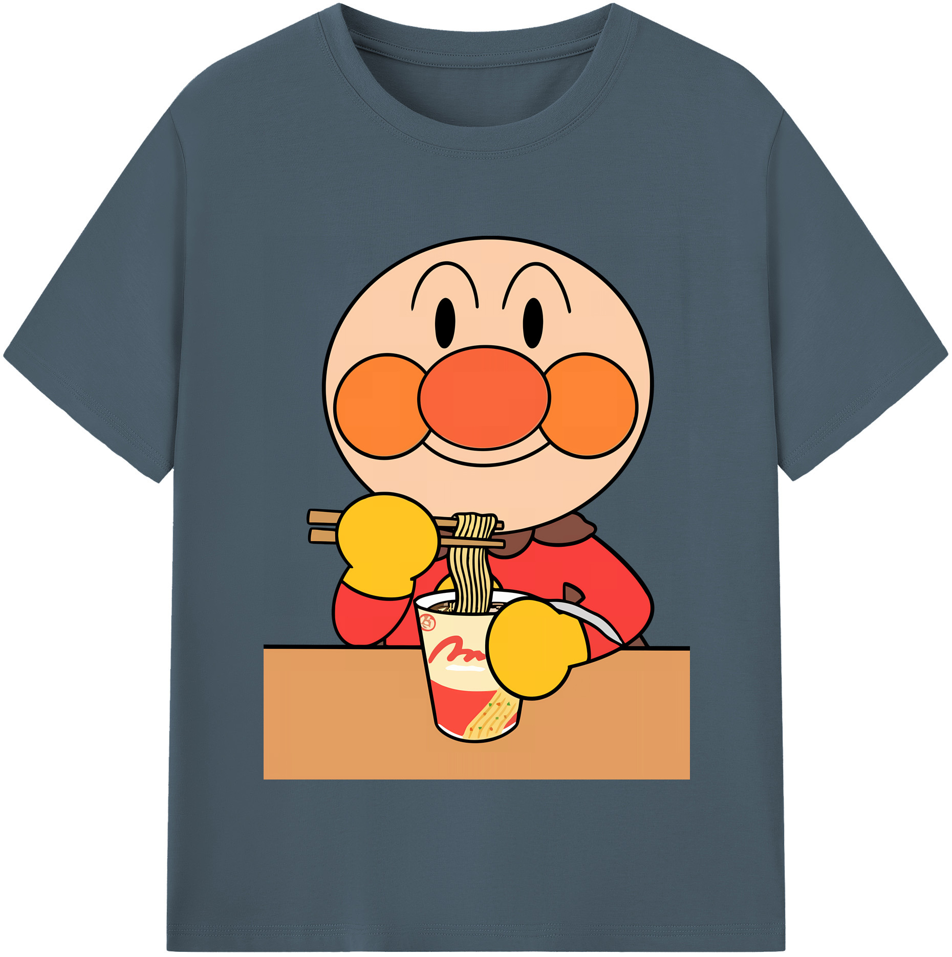 （画像用） アンパンマン Anpanman 綿100％半袖Tシャツ（フロントプリント）